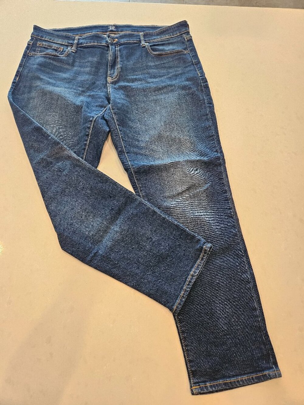 Gap Jeans Girlfriend Fit - Mid-Tone Blue - Size 14R
